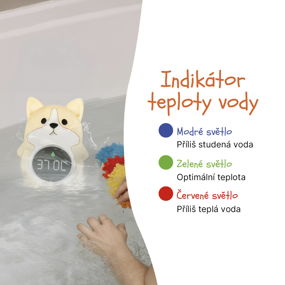 Silikonový digitální teploměr 3v1, Penguin