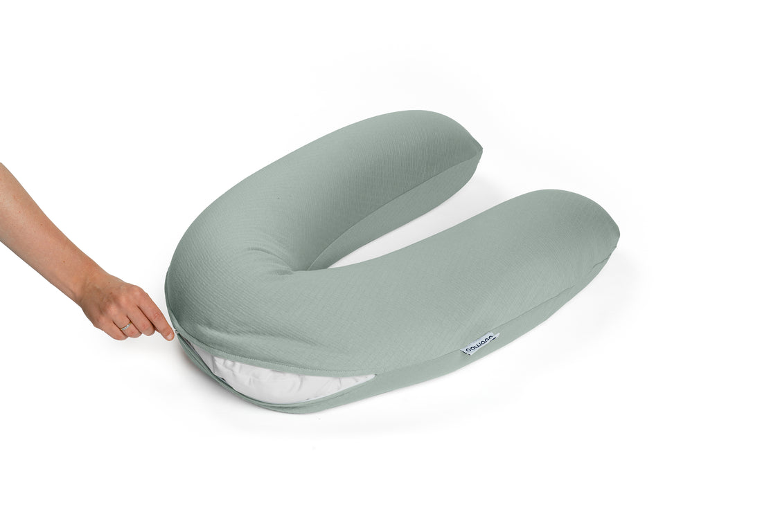 Potah na multifunkční kojící polštář Buddy, Jersey Green