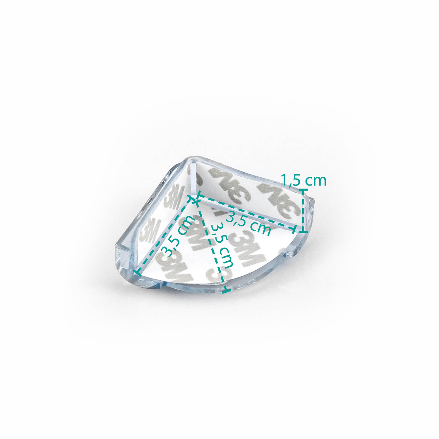 Plastová ochrana rohů 4ks, transparent