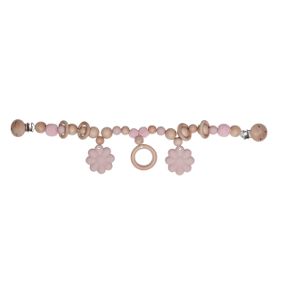 Label Label Řetěz na kočárek - Flower Pink