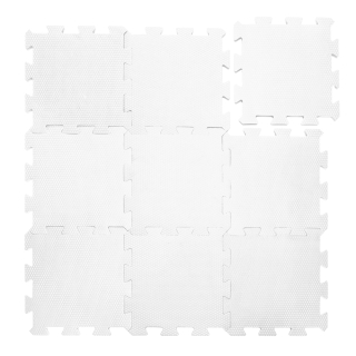 Pěnová podložka Puzzle 30x30 cm 9ks, Ivory Beige